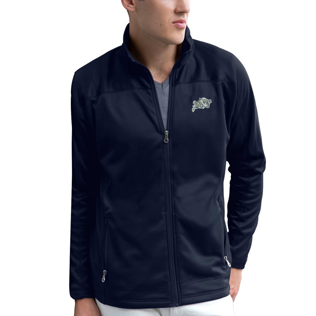 Navy Midshipmen Brushed Back Micro-Fleece Full-Zip Jacket - Navy