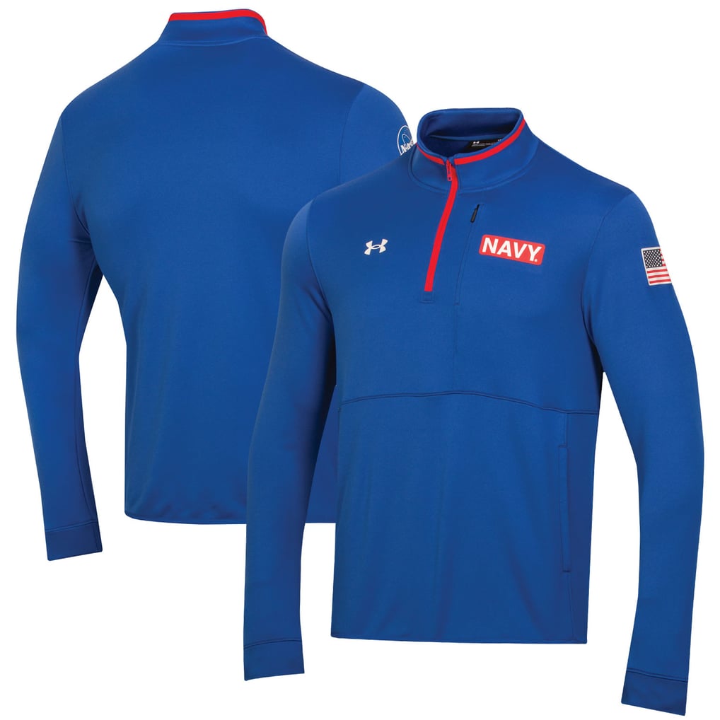 Navy Midshipmen Under Armour 2022 Special Games Quarter-Zip Pullover Top - Blue