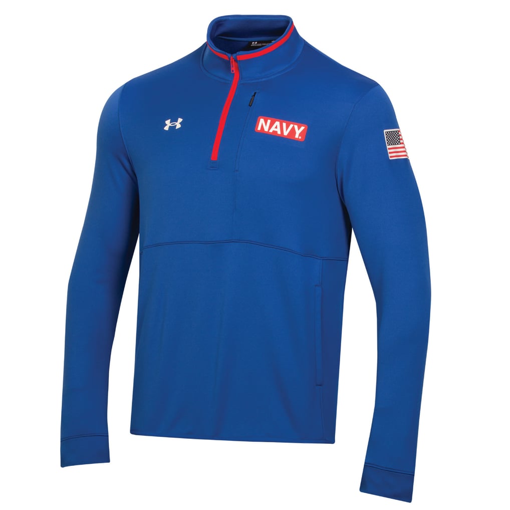 Navy Midshipmen Under Armour 2022 Special Games Quarter-Zip Pullover Top - Blue