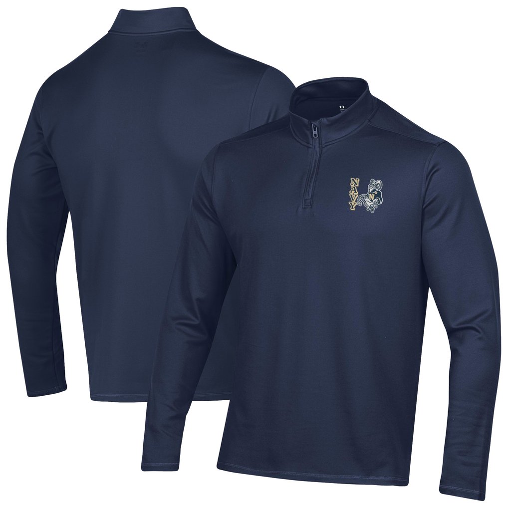  Navy Midshipmen Under Armour Motion Quarter-Zip Jacket - Navy