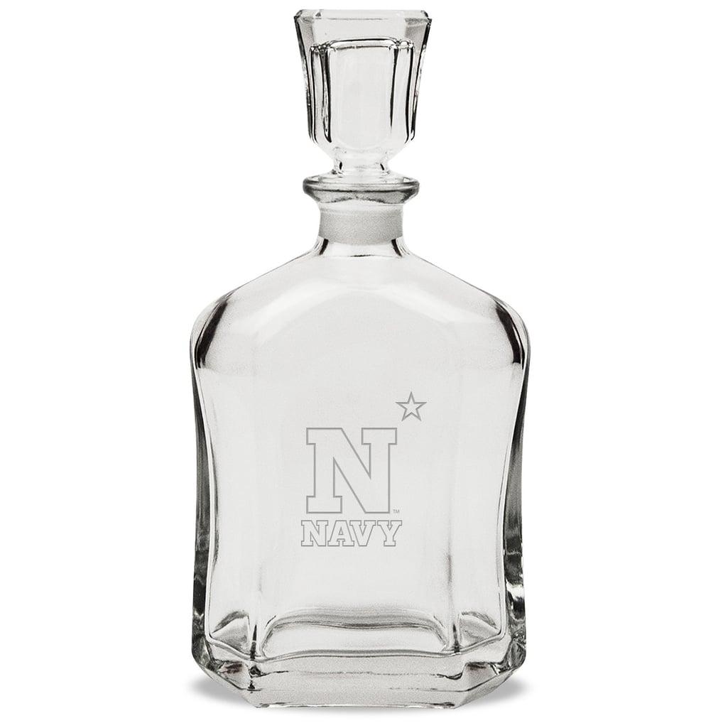 Navy Midshipmen 23.75oz. Crystal Whiskey Decanter