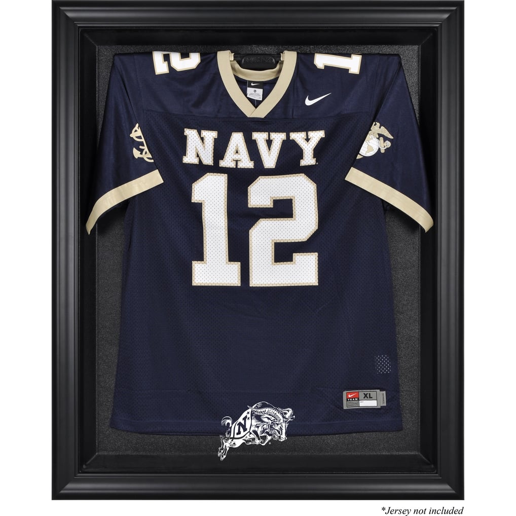 Navy Midshipmen Fanatics Authentic Black Framed Logo Jersey Display Case
