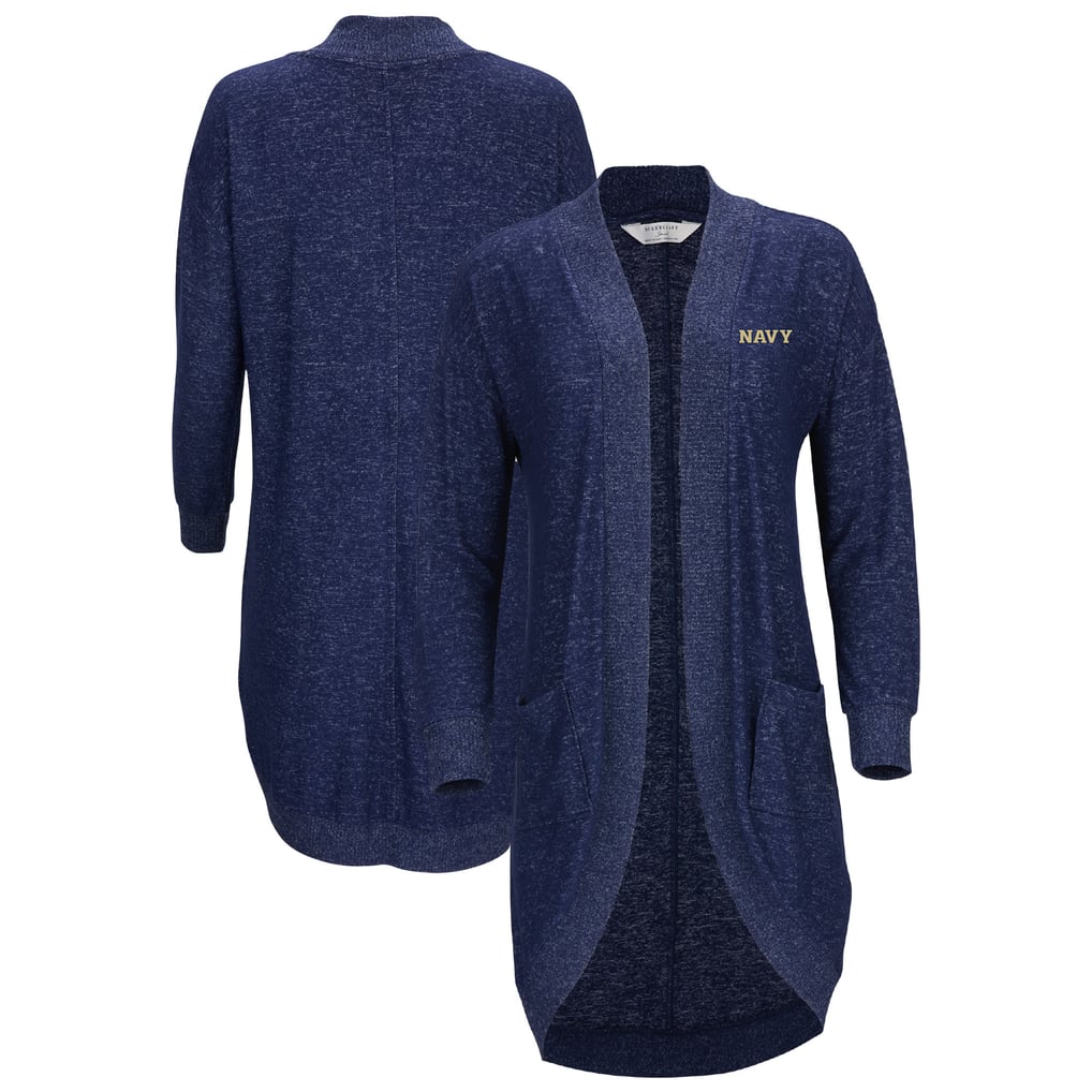 Navy Midshipmen Women's Oversized Cuddle Tri-Blend Cardigan - Navy