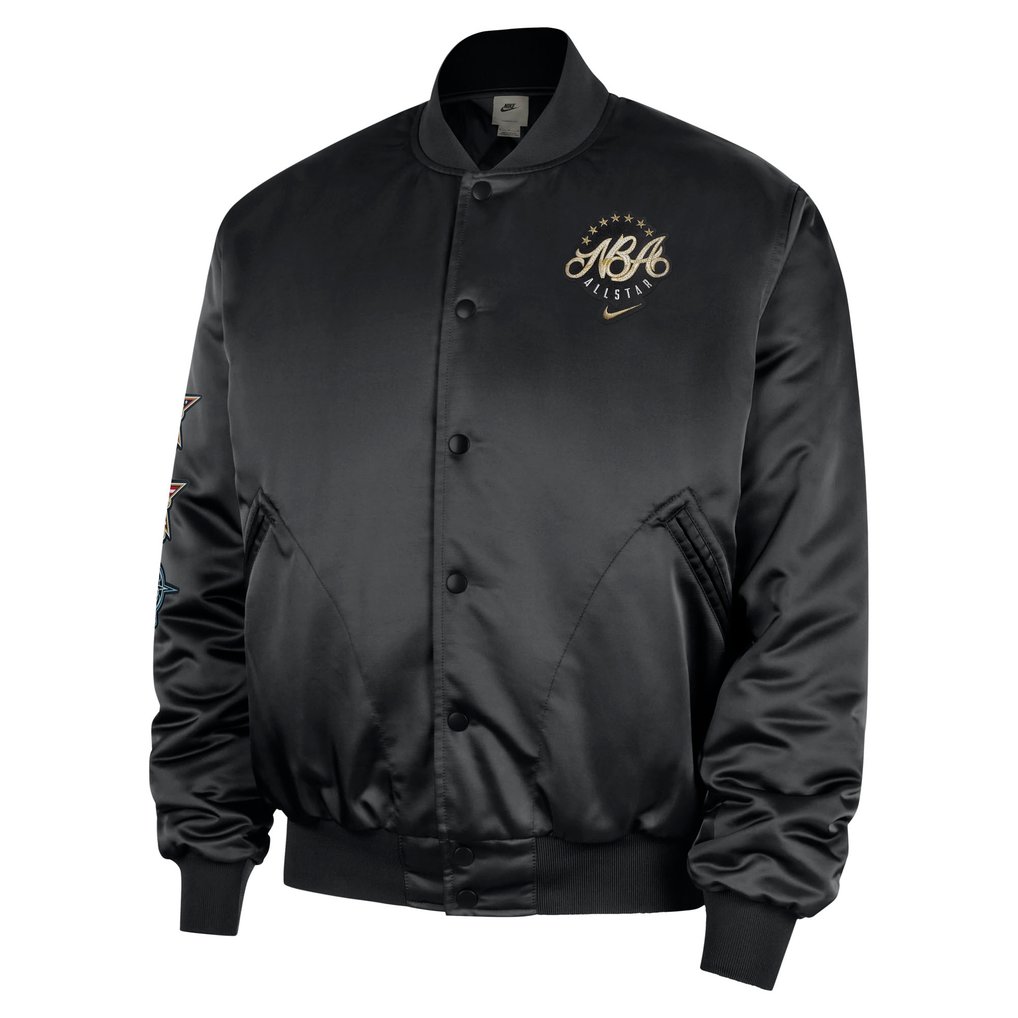 Nike 2026 NBA All-Star Game Satin Full-Snap Jacket - Black