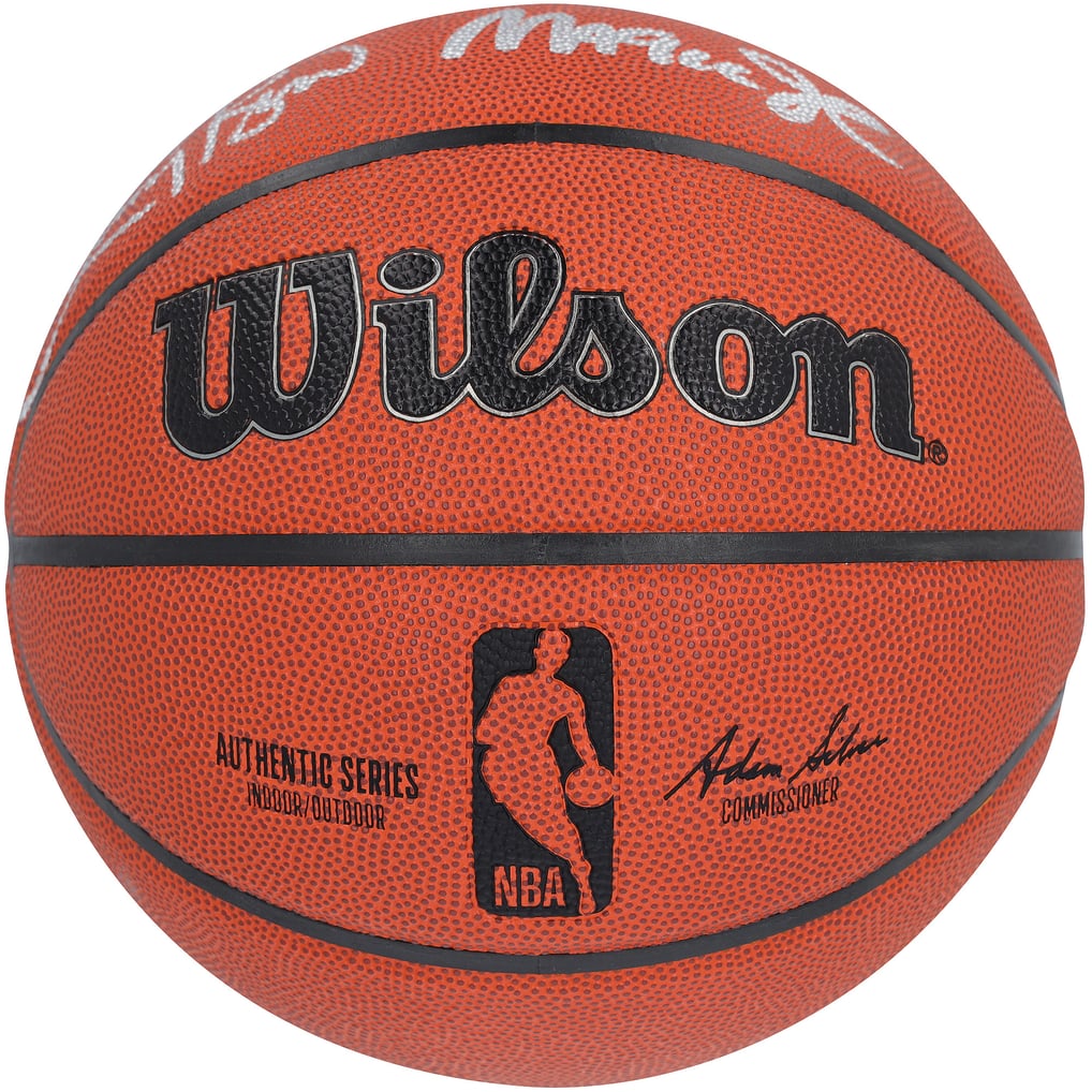 Larry Bird, Magic Johnson & Julius Erving Autographed Fanatics Authentic Wilson Basketball