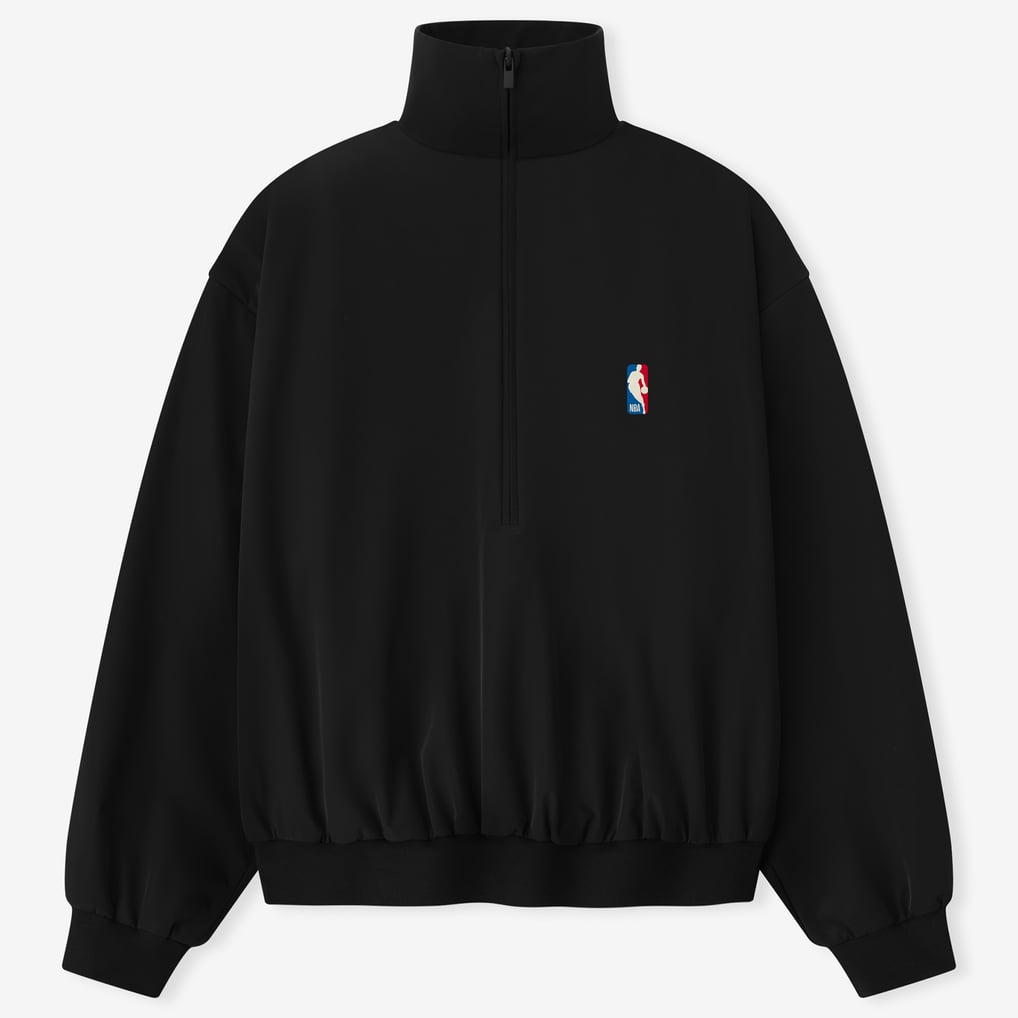 Fear of God x NBA Unisex Half-Zip Track Jacket - Black