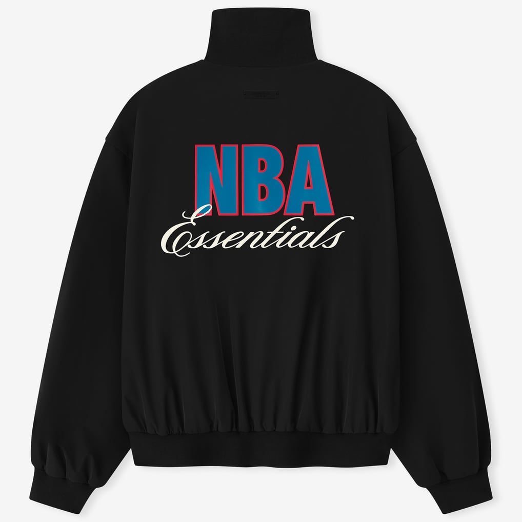 Fear of God x NBA Unisex Half-Zip Track Jacket - Black