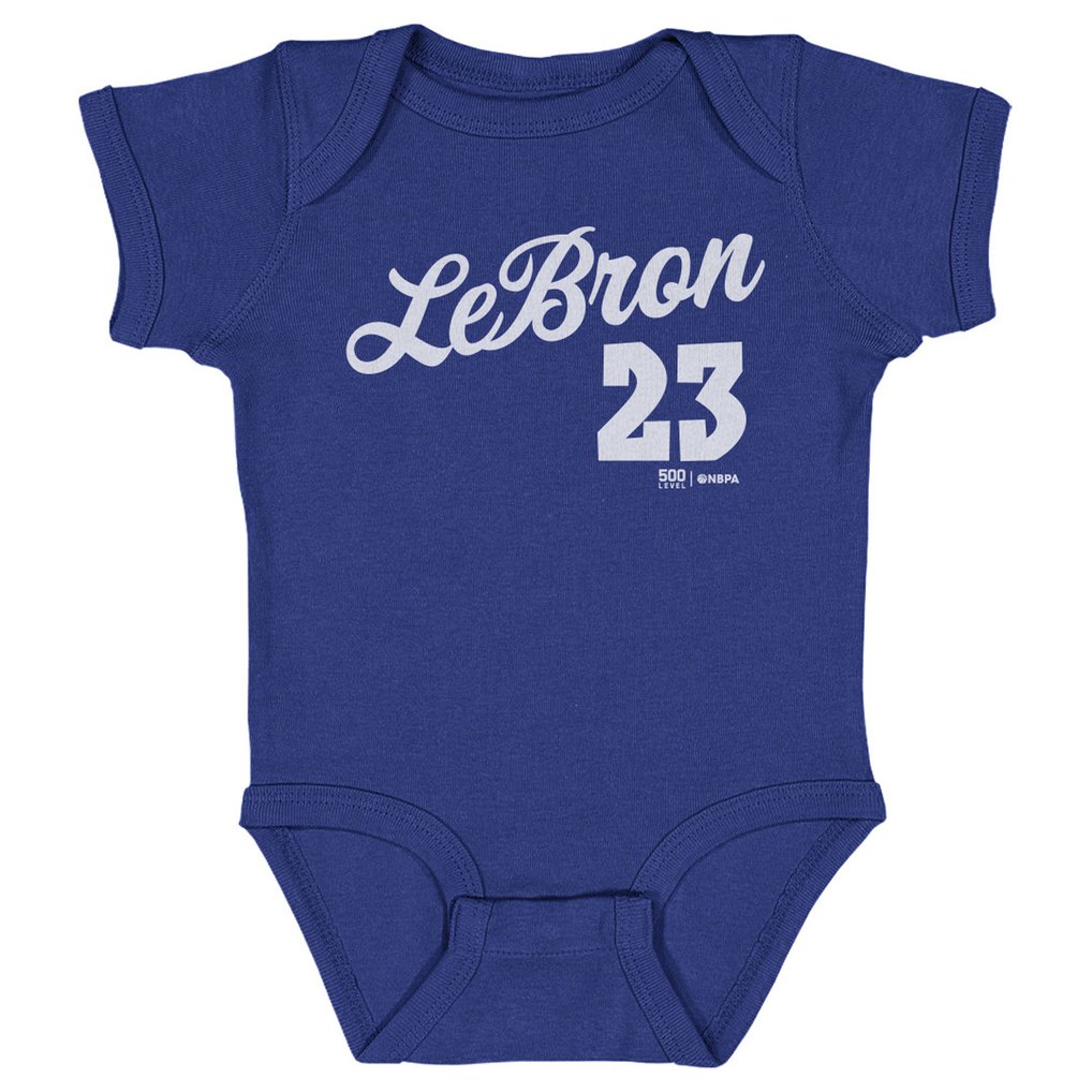 LeBron James 500 Level Infant Script Bodysuit - Royal
