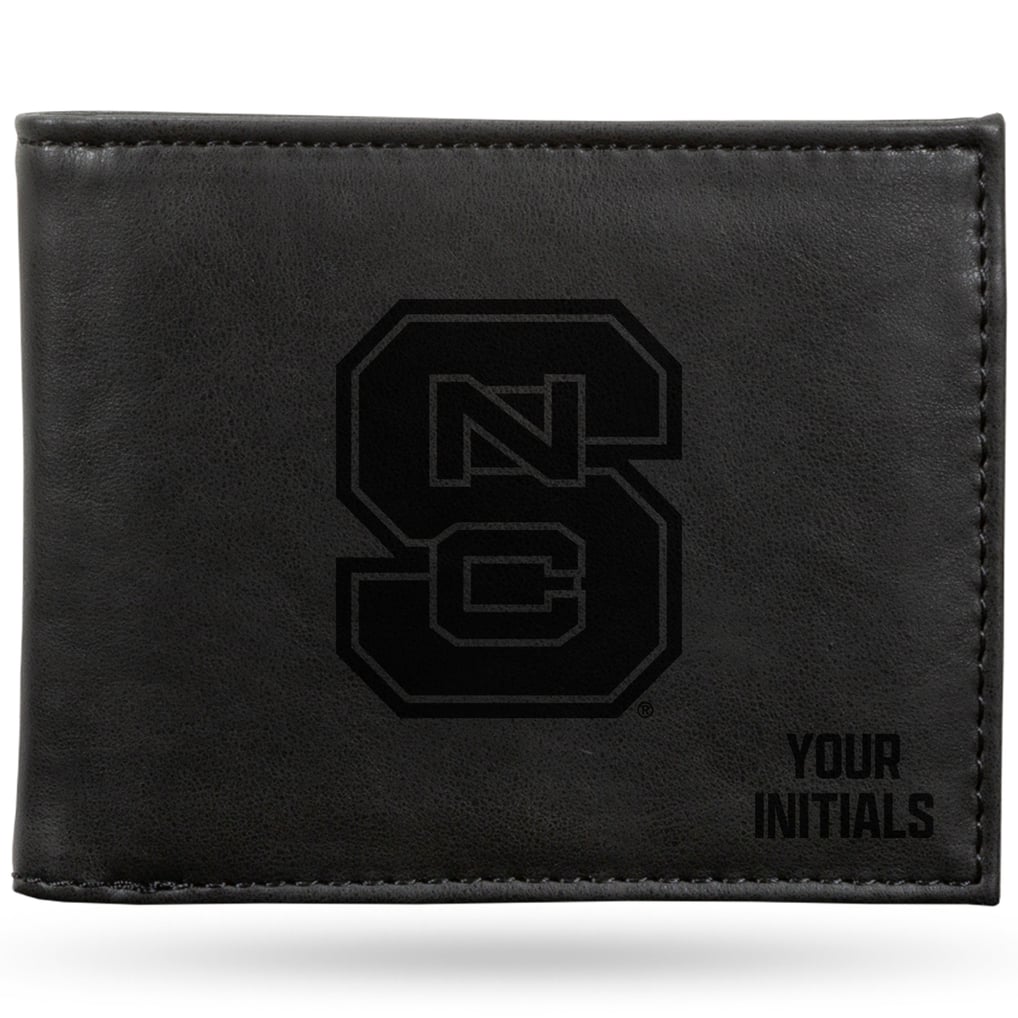 NC State Wolfpack Personalized Billfold Wallet - Black