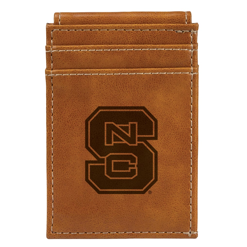 NC State Wolfpack Front Pocket Wallet - Brown
