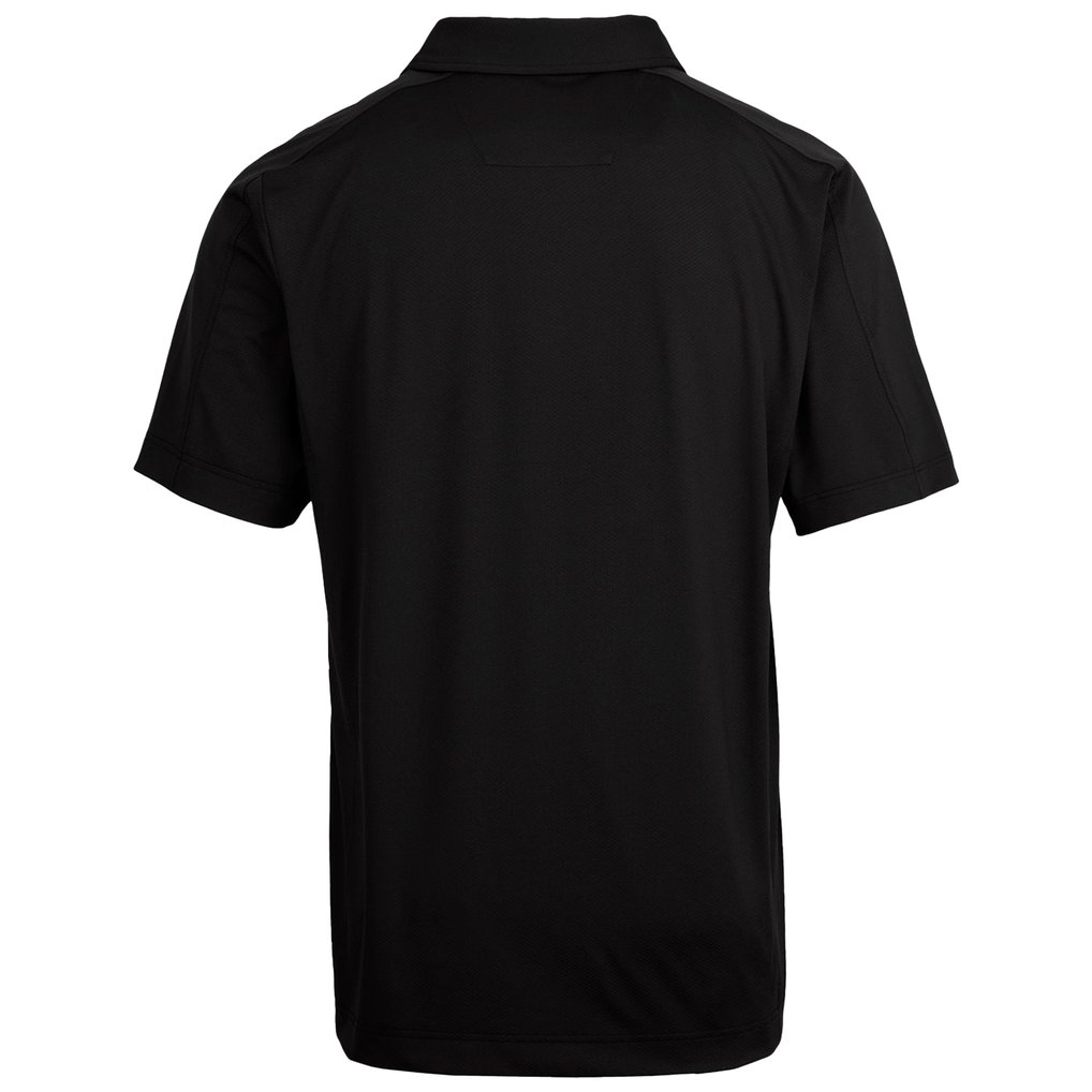 NC State Wolfpack Cutter & Buck Primary Team Logo Prospect Textured Stretch Polo - Black