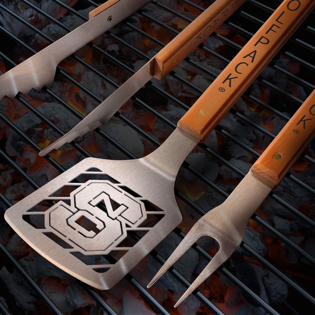 NC State Wolfpack IDNA 3-Piece BBQ Set