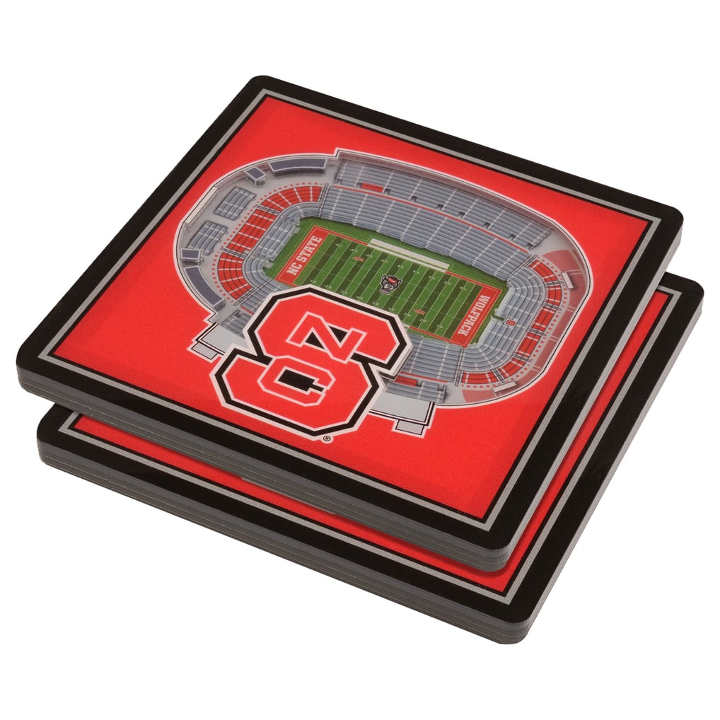 NC State Wolfpack IDNA Red 3D StadiumViews Coasters