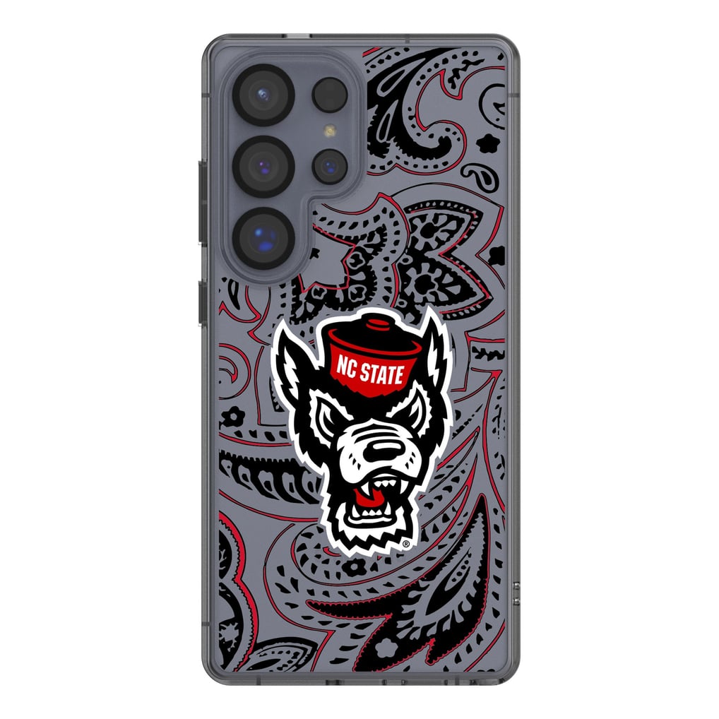 NC State Wolfpack Keyscaper Paisley Galaxy Clear Case