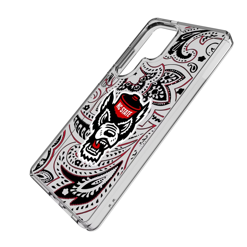 NC State Wolfpack Keyscaper Paisley Galaxy Clear Case