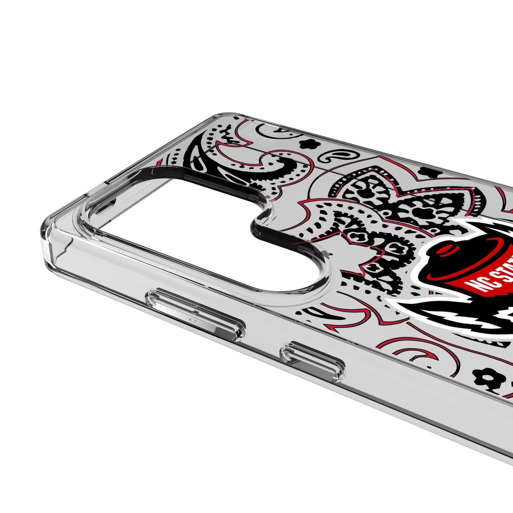NC State Wolfpack Keyscaper Paisley Galaxy Clear Case