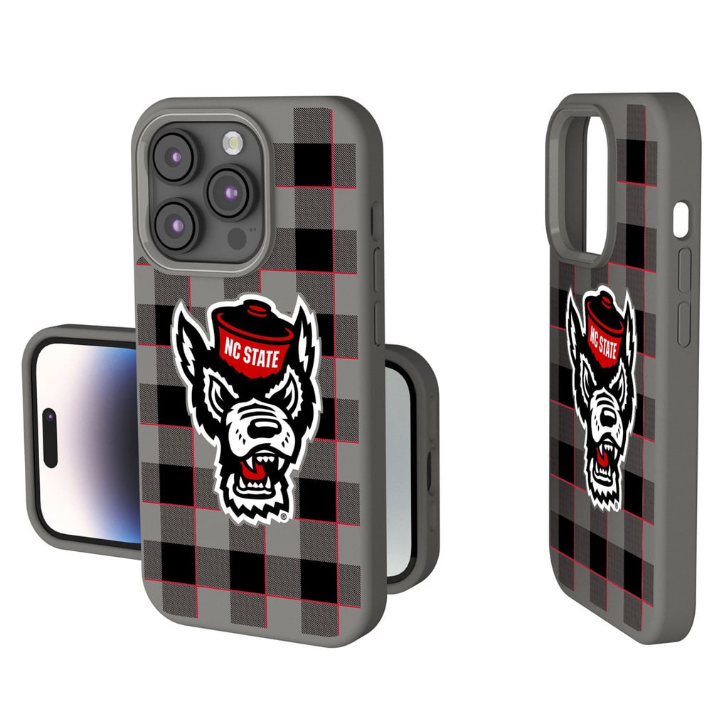 NC State Wolfpack Keyscaper Plaid Soft Touch iPhone Case