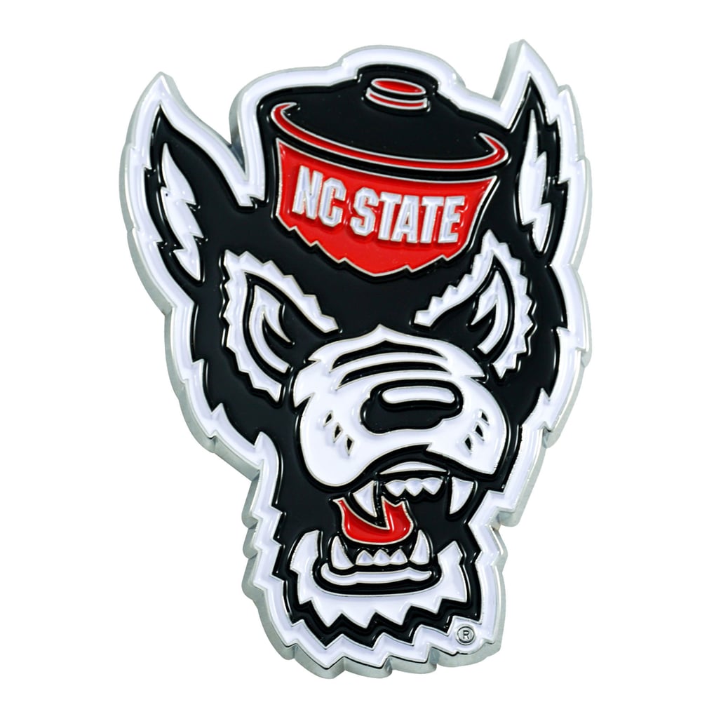 NC State Wolfpack Logo Brands Embossed Color Auto Emblem