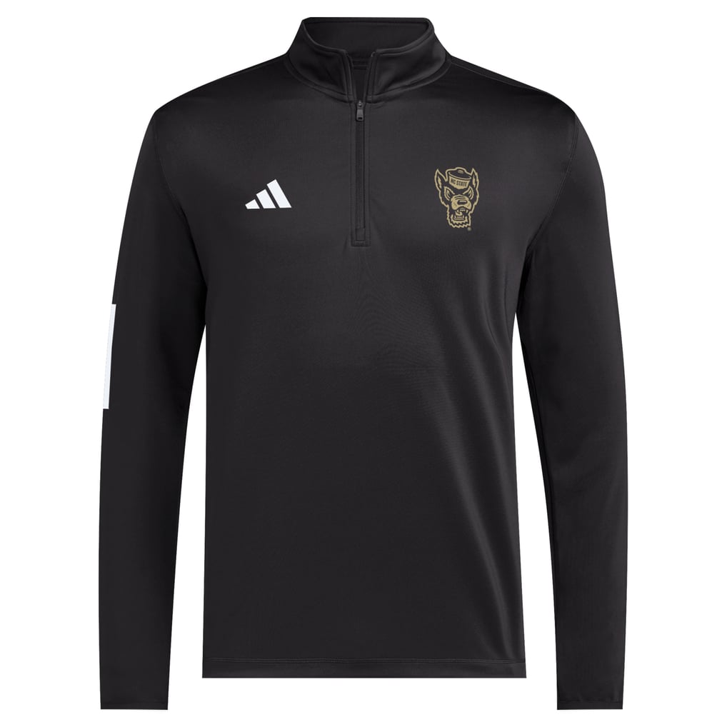 NC State Wolfpack adidas Half-Zip Golf Jacket - Black