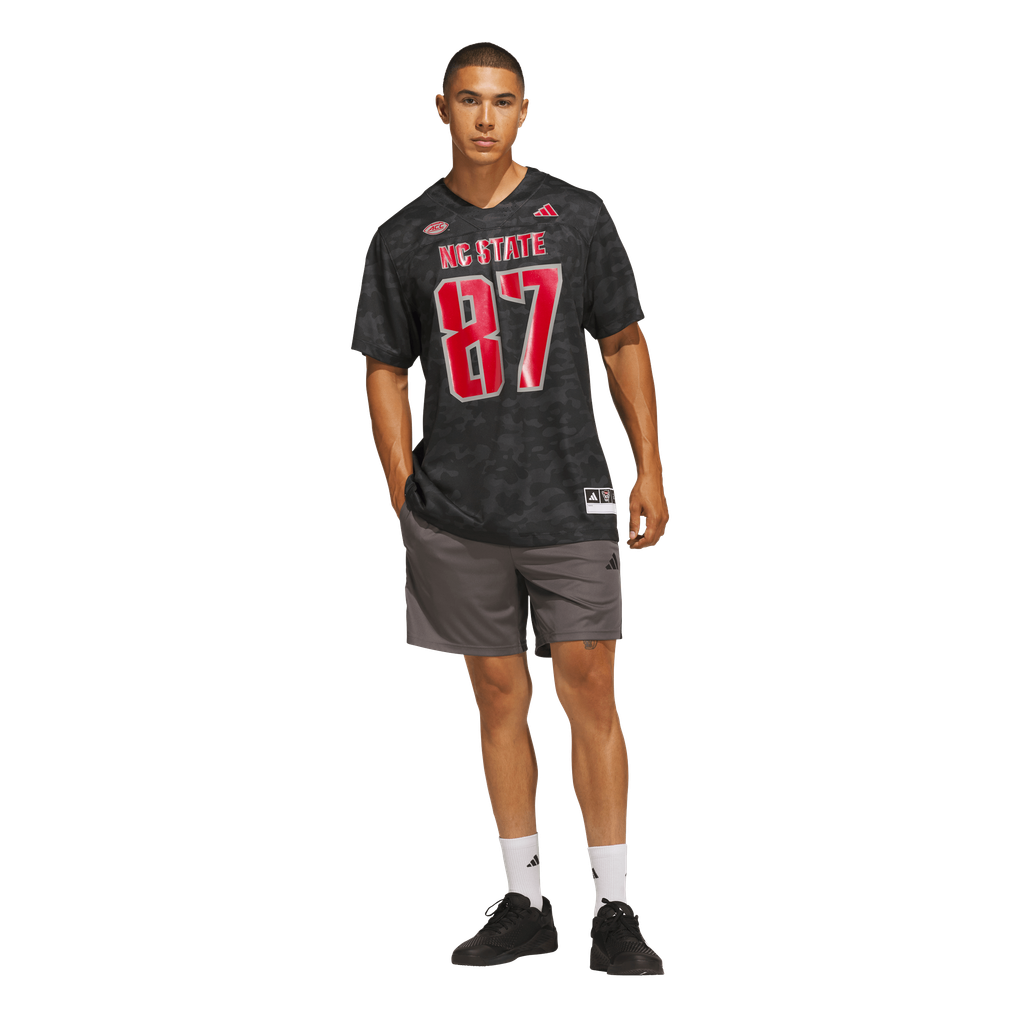 #87 NC State Wolfpack adidas Honor & Support Premier Strategy Jersey - Black