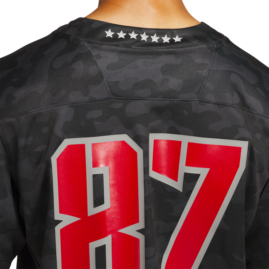 #87 NC State Wolfpack adidas Honor & Support Premier Strategy Jersey - Black