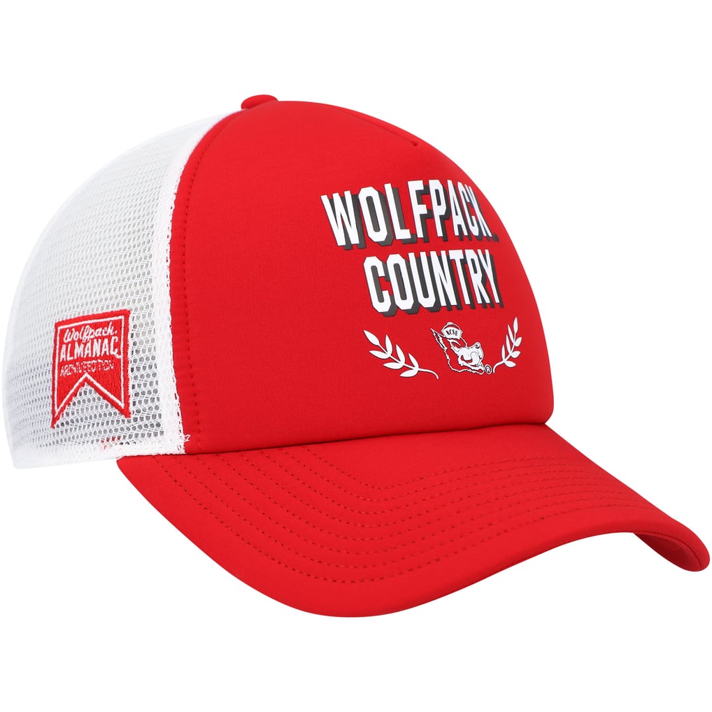 NC State Wolfpack adidas Phrase Foam Front Trucker Adjustable Hat - Red