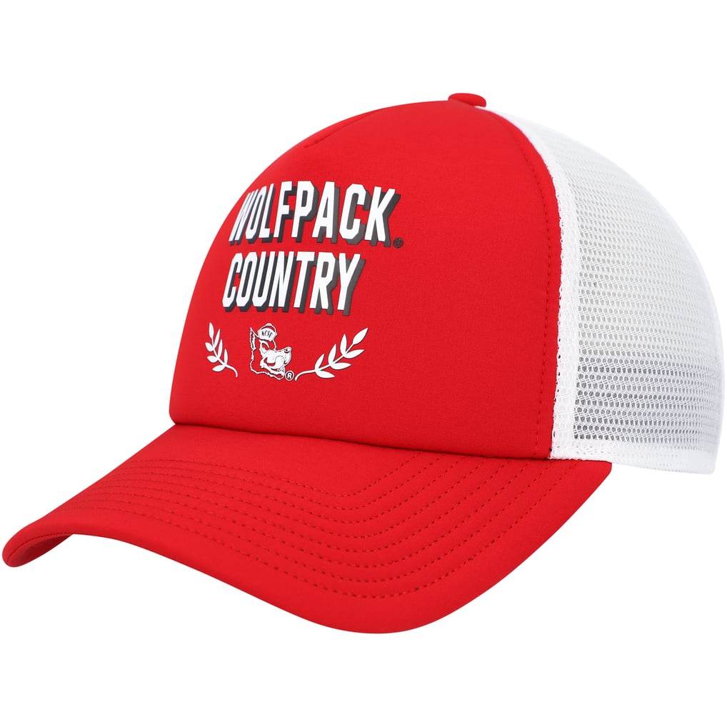 NC State Wolfpack adidas Phrase Foam Front Trucker Adjustable Hat - Red