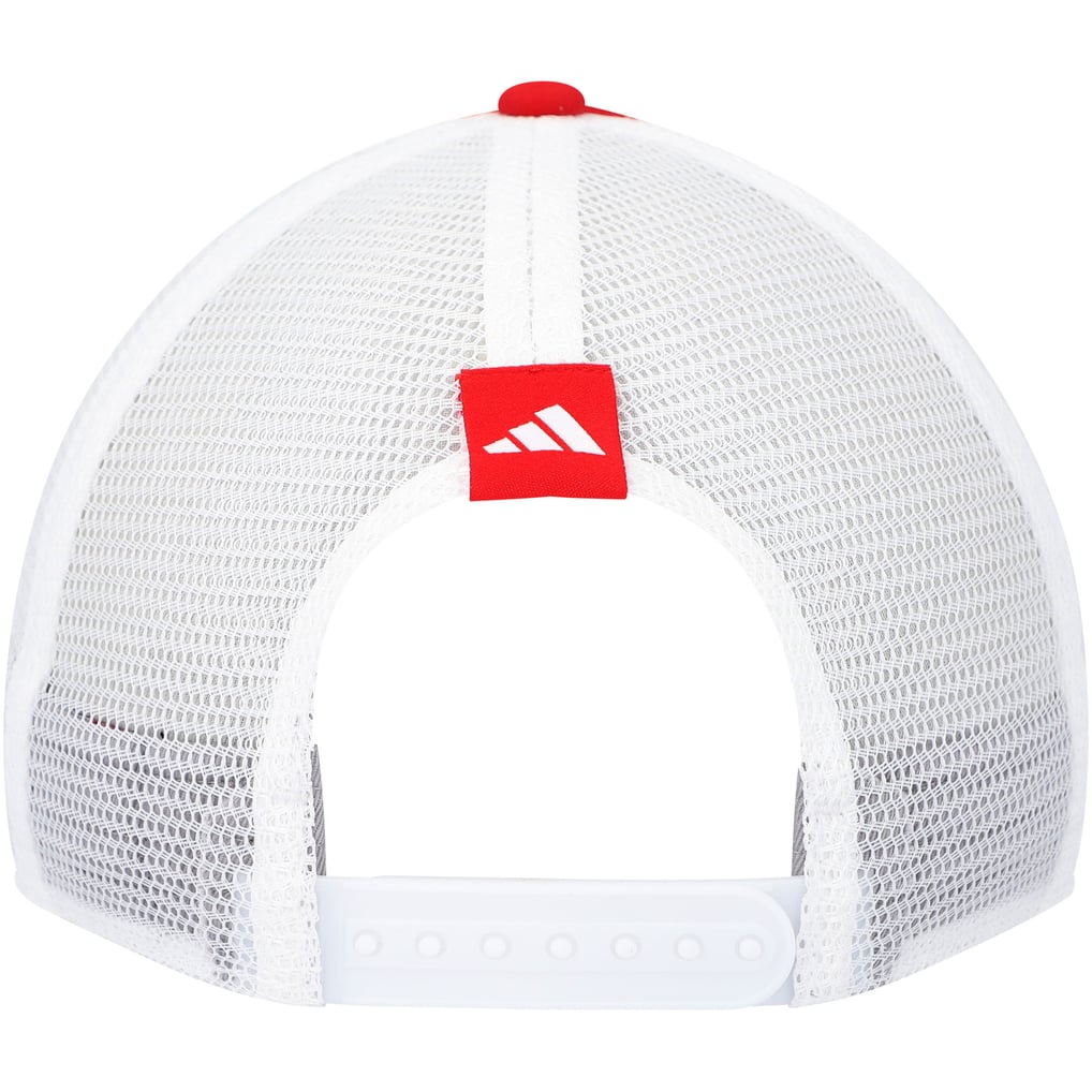 NC State Wolfpack adidas Phrase Foam Front Trucker Adjustable Hat - Red
