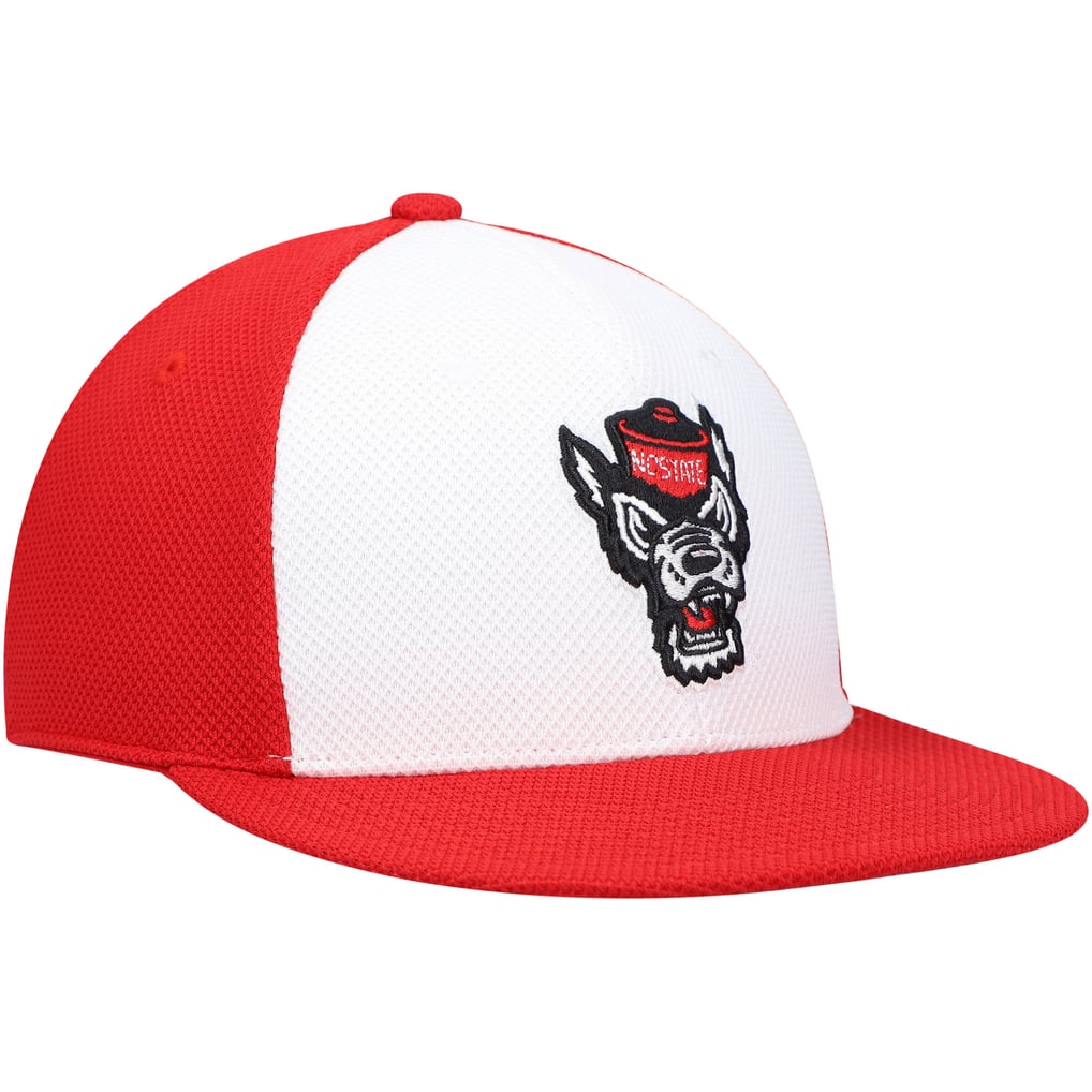 NC State Wolfpack adidas On-Field Baseball Fitted Hat - White