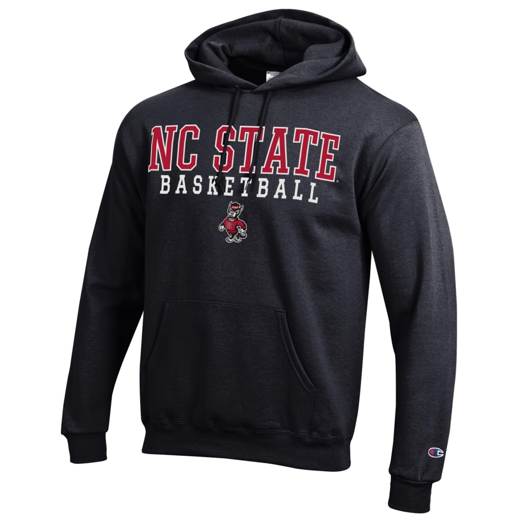 NC State Wolfpack Champion Basketball Stack Pullover Hoodie - Black
