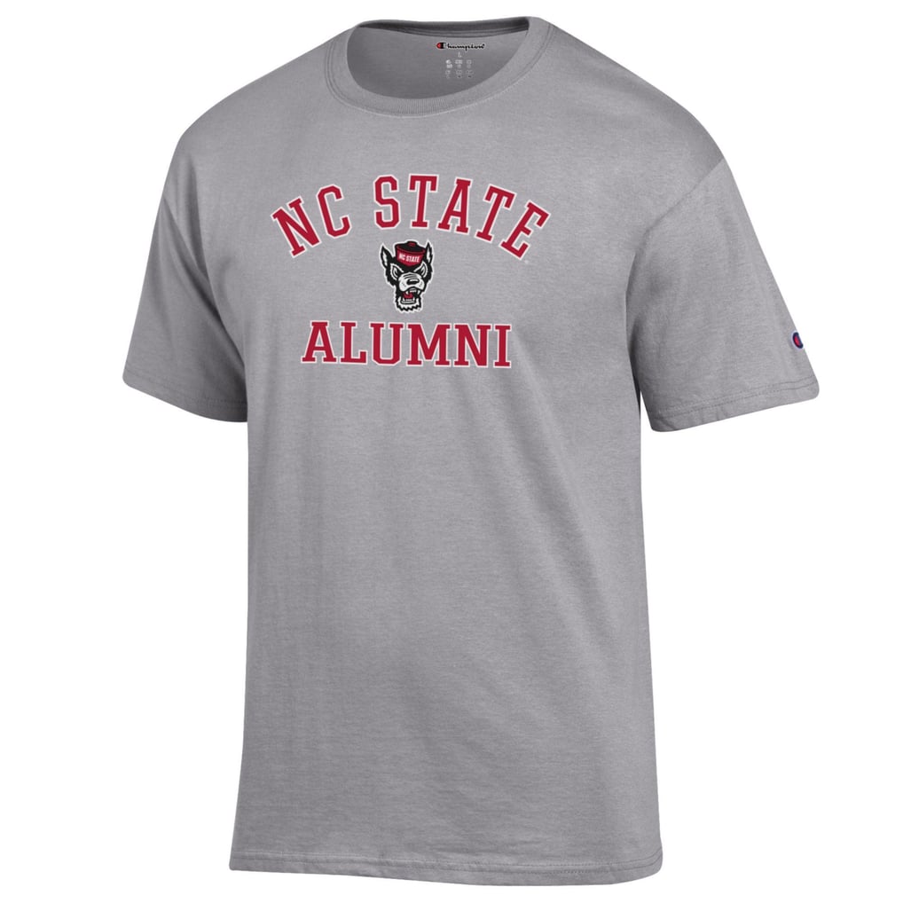  NC State Wolfpack Champion Alumni Logo T-Shirt - Gray