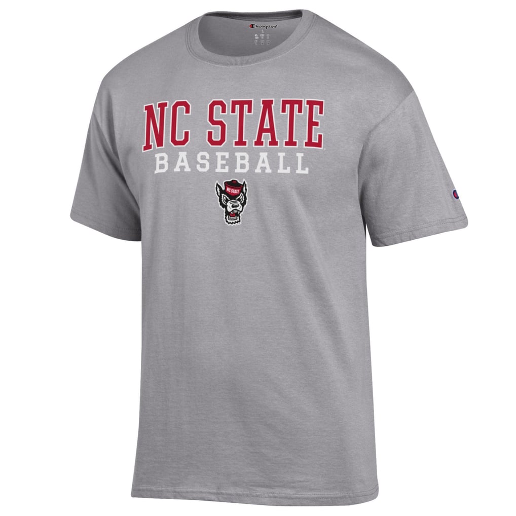 NC State Wolfpack Champion Baseball Stack T-Shirt - Gray