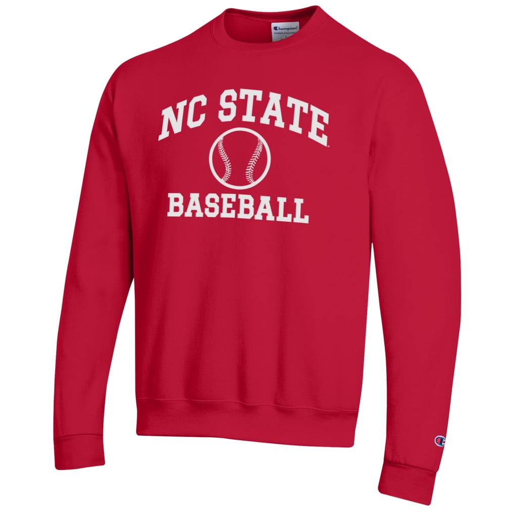 NC State Wolfpack Champion Baseball Icon Crewneck Pullover Sweatshirt - Red