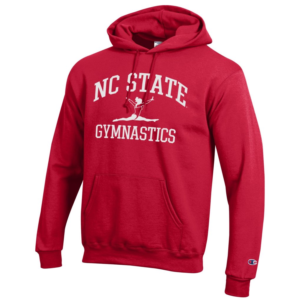  NC State Wolfpack Champion Gymnastics Icon Powerblend Pullover Hoodie - Red