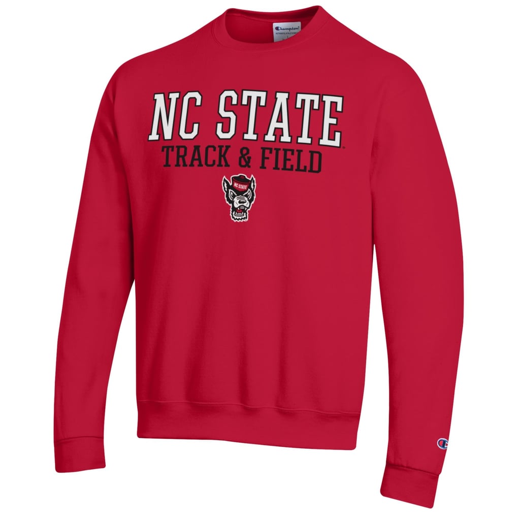  NC State Wolfpack Champion Track & Field Stack Powerblend Pullover Sweatshirt - Red