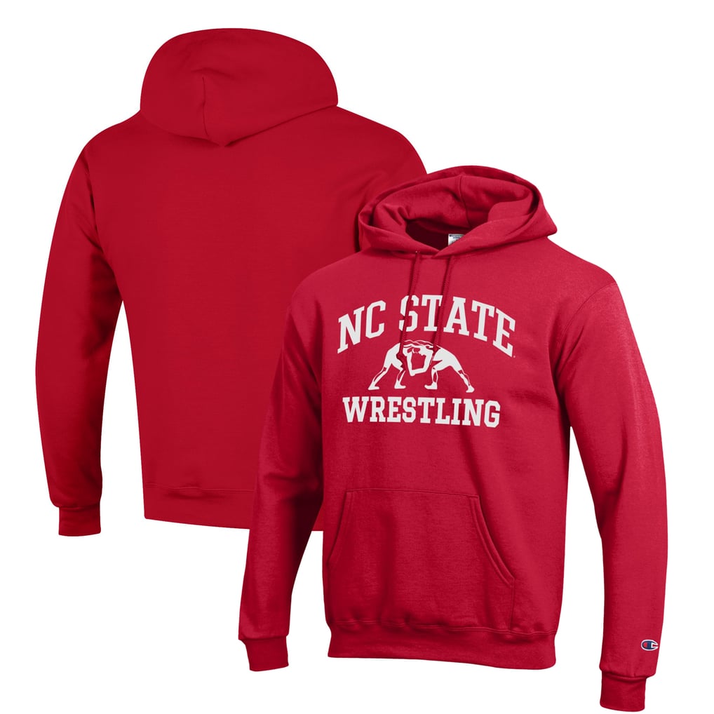 NC State Wolfpack Champion Wrestling Icon Pullover Hoodie - Red