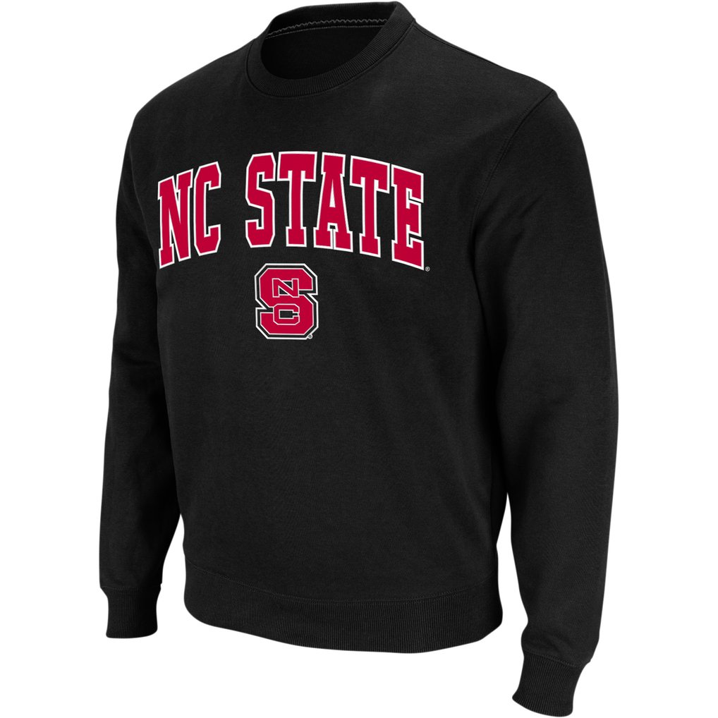 NC State Wolfpack Colosseum Arch & Logo Crew Neck Sweatshirt - Black