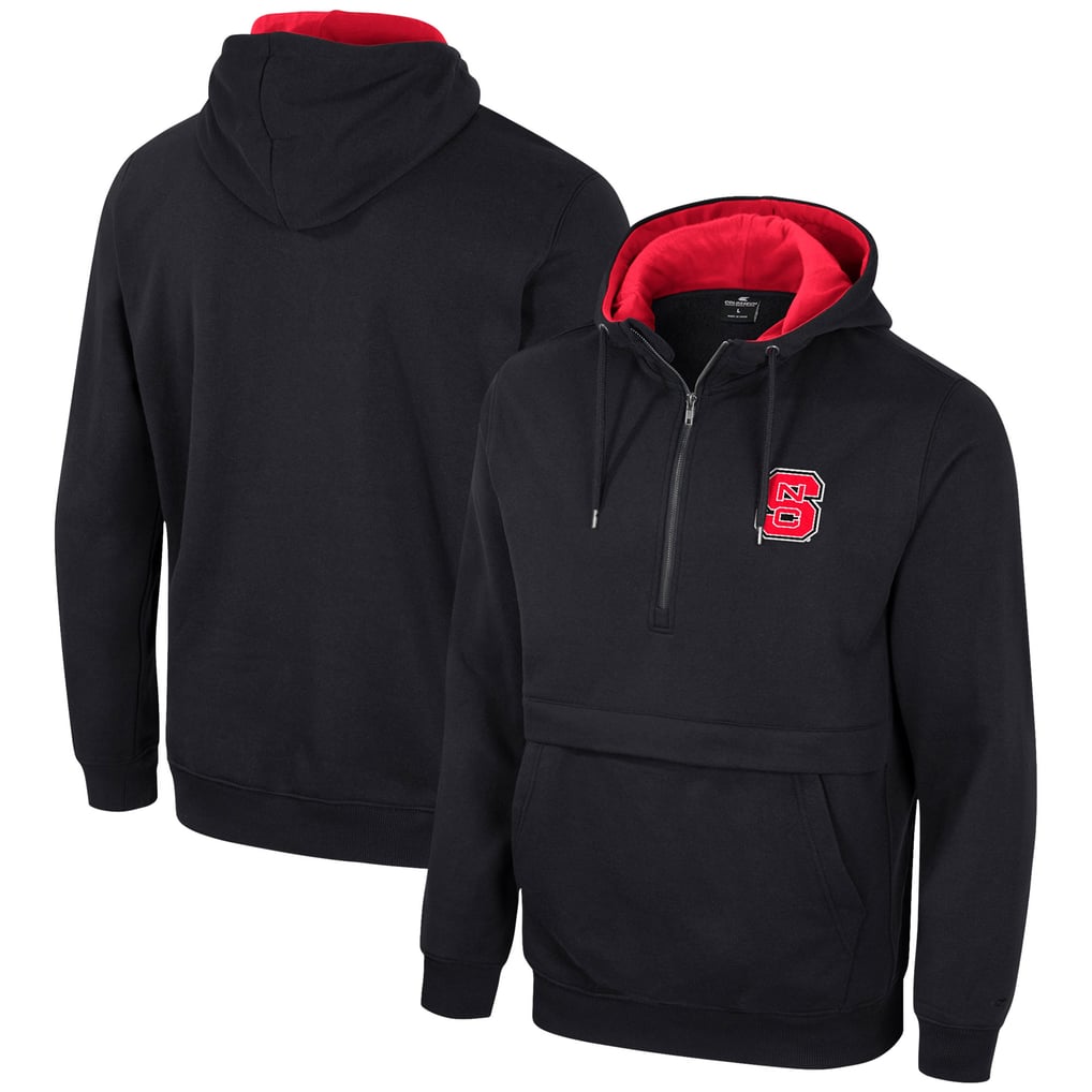 NC State Wolfpack Colosseum Half-Zip Hoodie - Black
