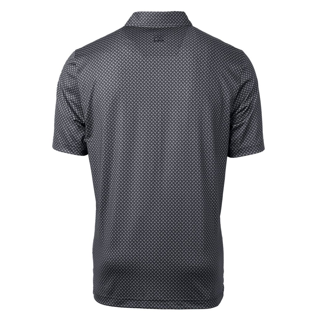 NC State Wolfpack Cutter & Buck Pike Banner Print Polo - Black