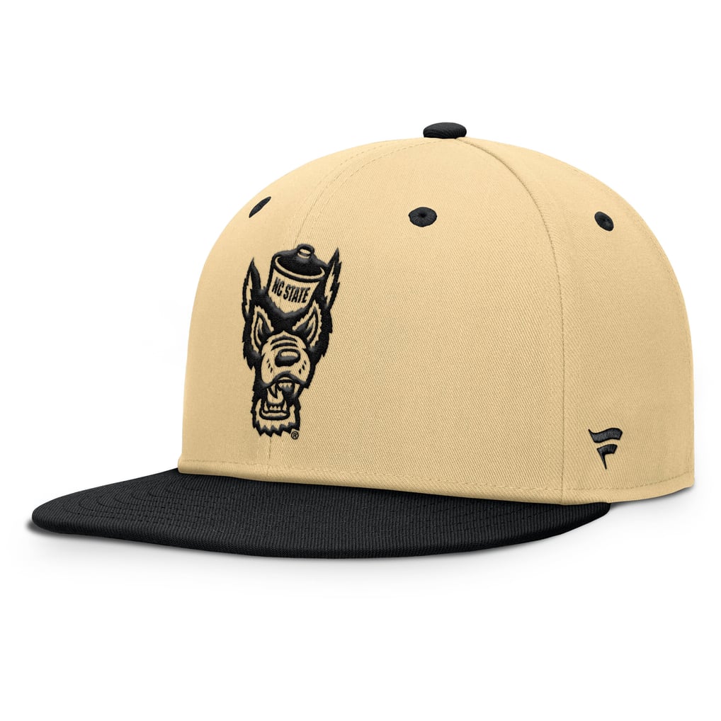 NC State Wolfpack Fanatics Balance Fitted Hat - Khaki/Black