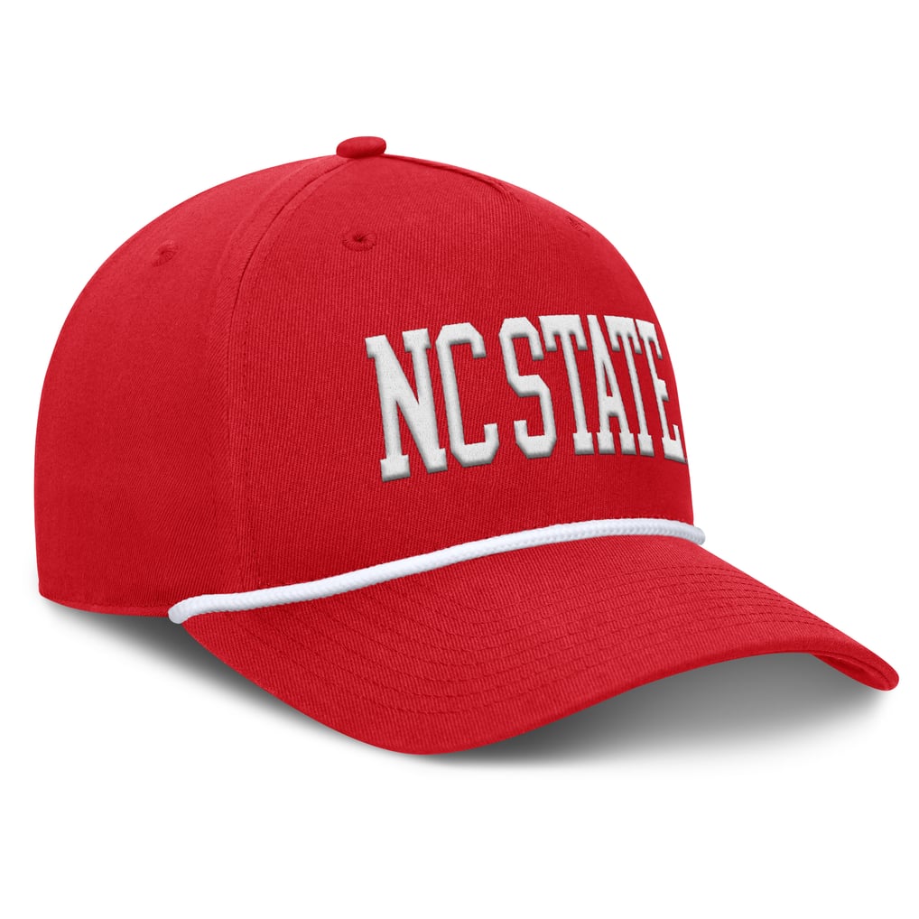  NC State Wolfpack Fanatics Foul Ball Rope Adjustable Hat - Red