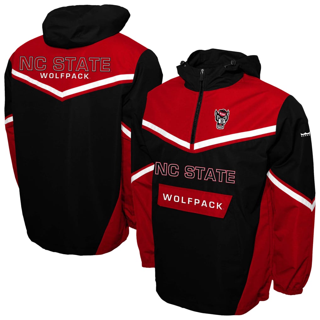 NC State Wolfpack Franchise Club Action Anorak Half-Zip Jacket - Black
