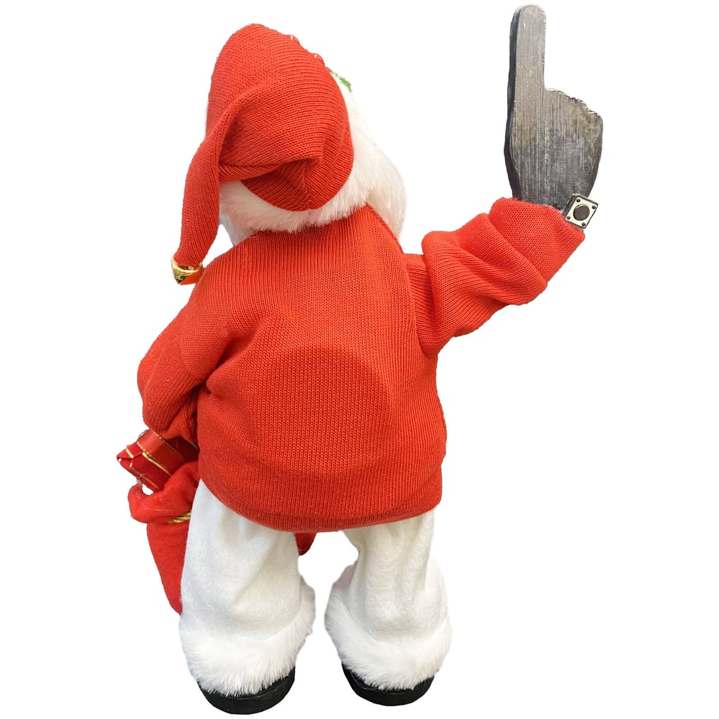 NC State Wolfpack 12" Animated Musical Santa