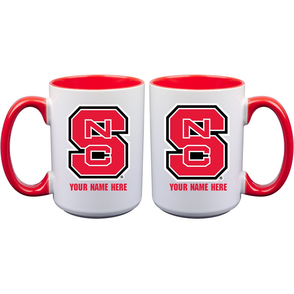 NC State Wolfpack 15oz. Personalized Ceramic Mug