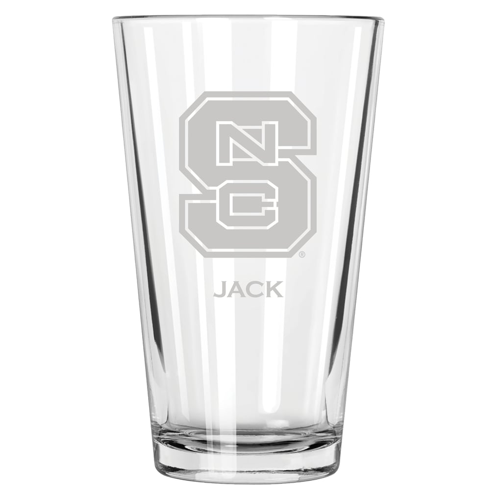 NC State Wolfpack 16oz. Personalized Etched Pint Glass