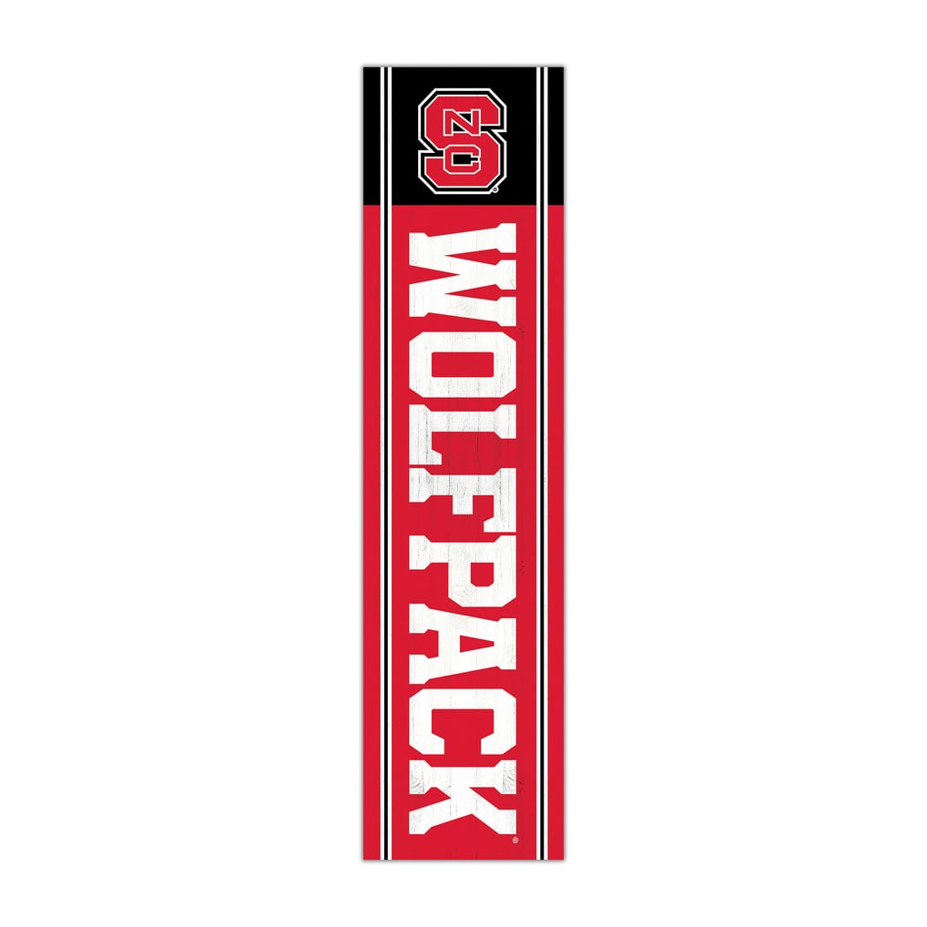 NC State Wolfpack 48" Team Name with Logo Leaner