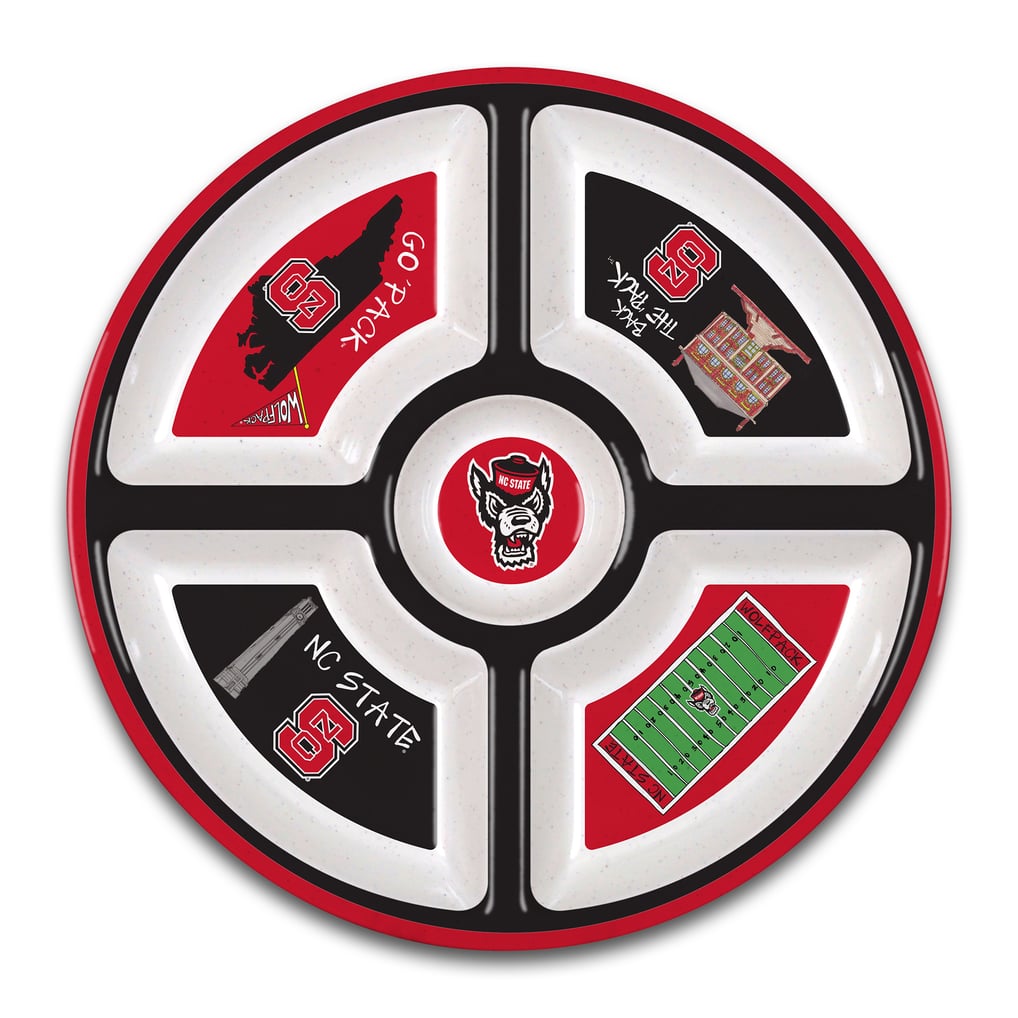NC State Wolfpack Five-Section Melamine Platter
