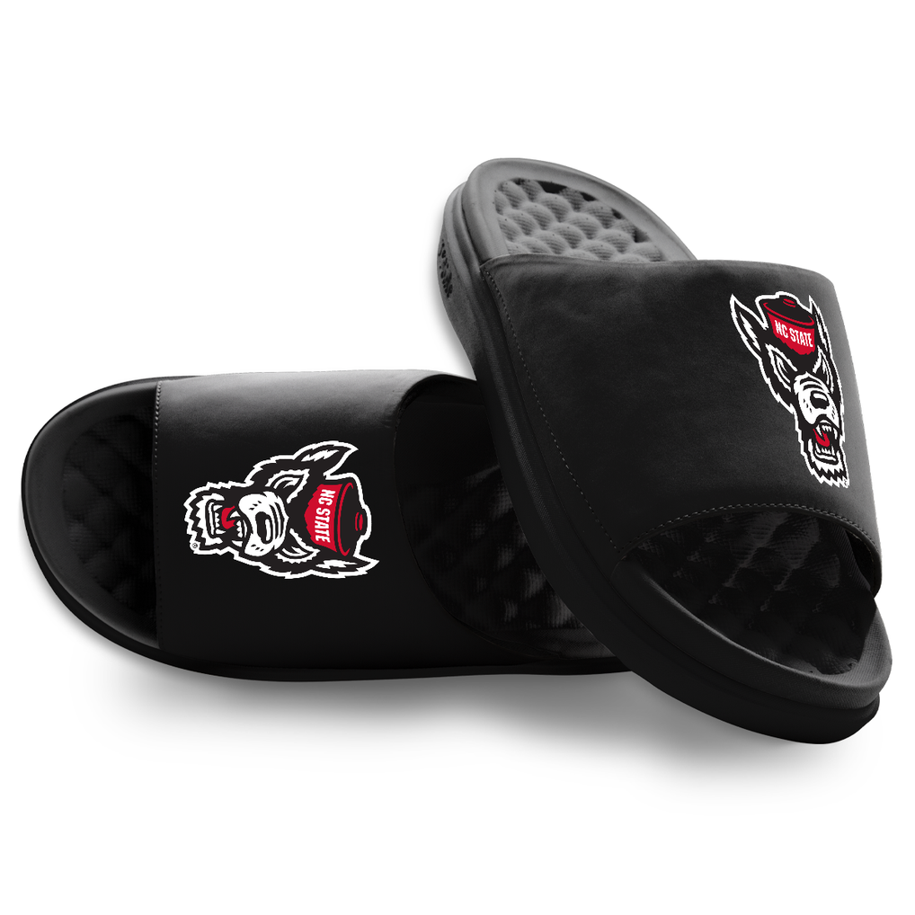 NC State Wolfpack ISlide Unisex Primary Motive Slide Sandals - Black