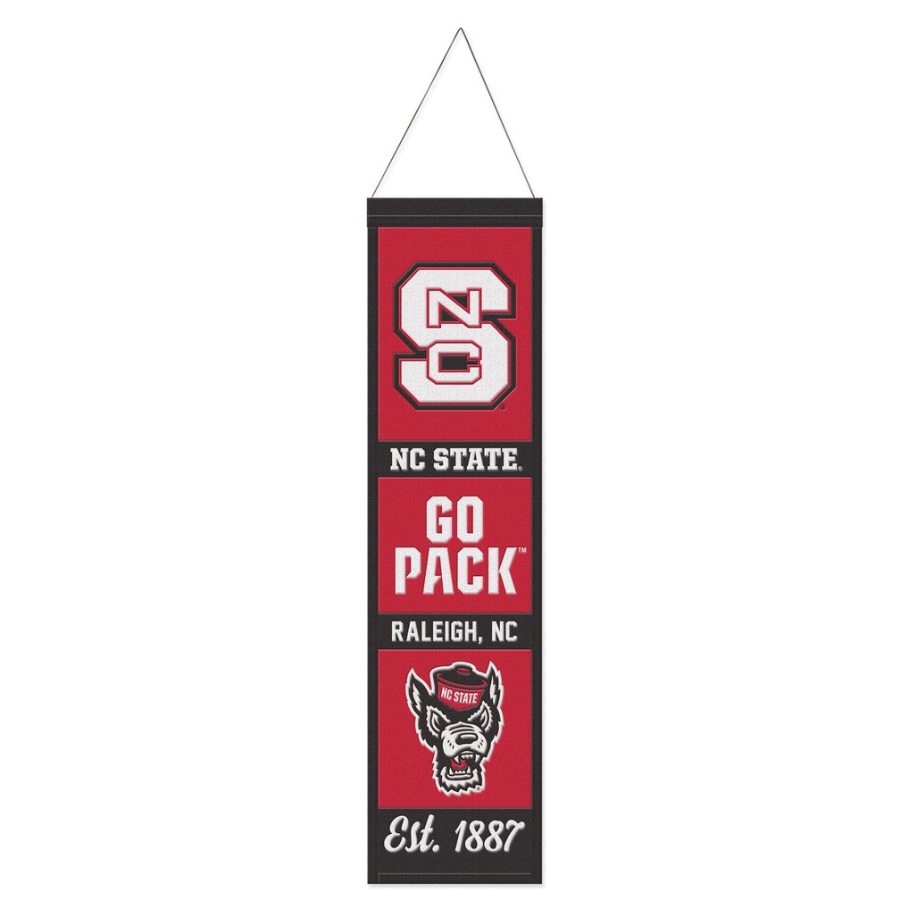 NC State Wolfpack WinCraft 8" x 32" Slogan Wool Banner