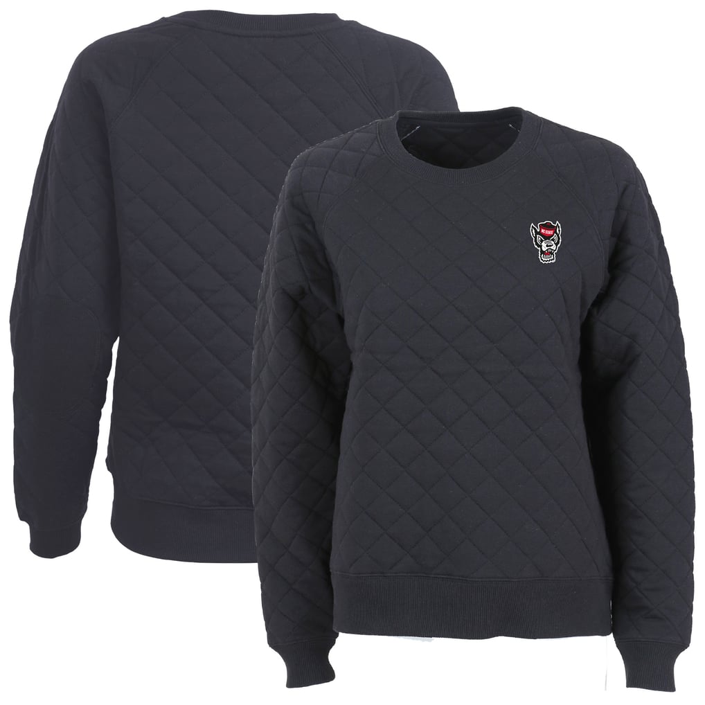 NC State Wolfpack Boxercraft Women's Quilted Pullover Sweatshirt - Black